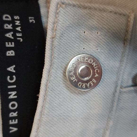 Veronica Beard Grant Wide-Leg Jean Braided Waist in Aspen - Picture 9 of 12